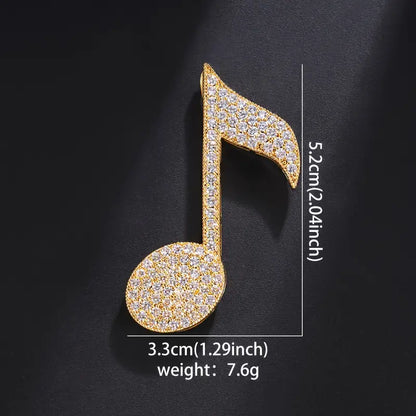 Glam Sparkly Music Note